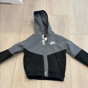 Nike Kids Jacket in Black and Gray